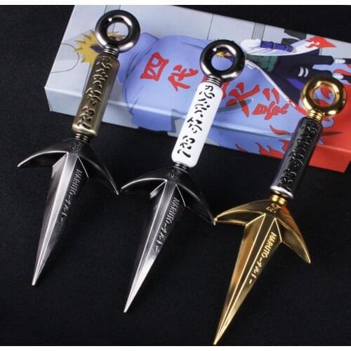 Namikaze Minato Kunai Fourth Hokage The Art Of Fly Raytheon Blade Flying Thounder God Dagger Metal Model Full Size Ninja Sword