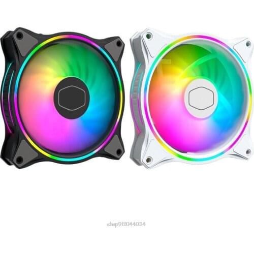 Cooler Master MasterFan MF120 HALO Dual Ring Addressable RGB Fan for PC Computer Case Liquid Radiator D15 20 Dropship