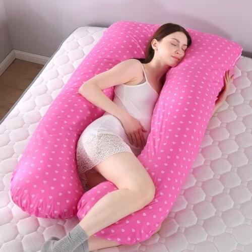 Pregnant Pillow Side Sleeper Pregnancy Women Bedding Full Body U-Shape Cushion Print Sleeping Multifunctional Maternity Pillow
