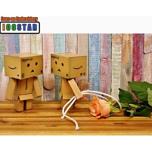 Full Round Diamond painting Cartoon Full Square Diamond embroidery Cross stitch Cute DIY 3D Diamond mosaic box people