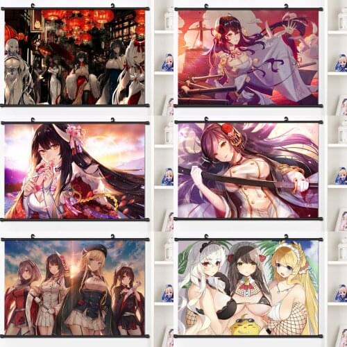 Full Square Round Diamond Painting Anime Game Azur Lane IJN Hiei Diamond Embroidery Mosaic Cross Stitch Kits Home Decoration