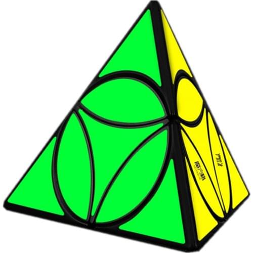 QiYi Mofangge Coin Tetrahedron Pyramid Magic Cube Toy Speed Puzzle Strange shape coin Newest qiyi pyramind cube