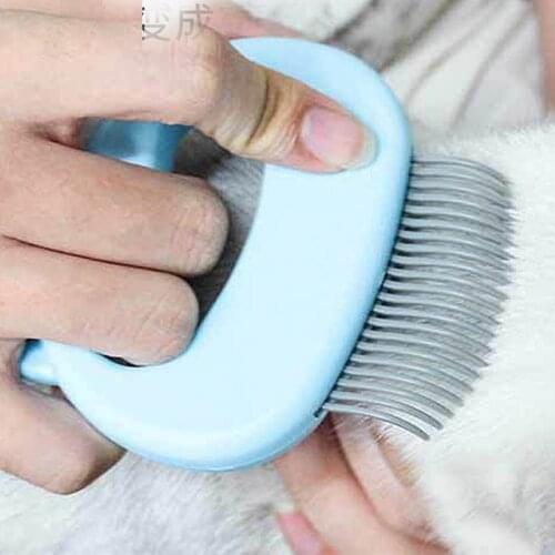 Pet Comb Pet Cat Grooming Massage Brush Shell Shaped Handle cat Hair Remover Pet Grooming Massage Tool