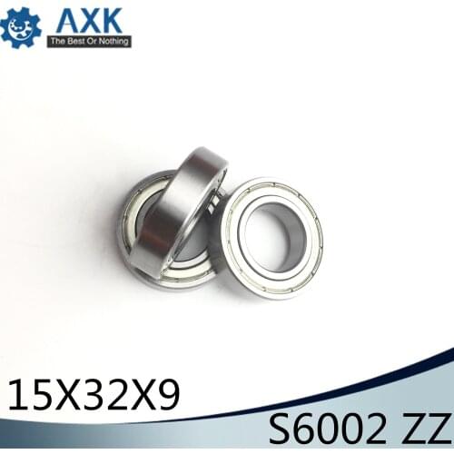 S6002ZZ Bearing 15*32*9 mm ( 10PCS ) ABEC-1 S6002 Z ZZ S 6002 440C Stainless Steel S6002Z Ball Bearings