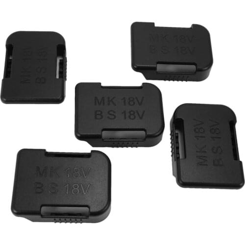 Top 5Pcs 18V Battery Mounts Storage Shelf Rack Stand Holder Set for Makita Battery Protection Cover