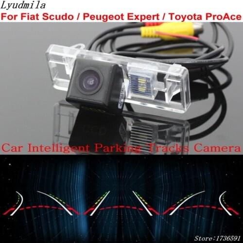Lyudmila Car Intelligent Parking Tracks Camera FOR Fiat Scudo / Peugeot Expert / Toyota ProAce Back up Reverse Rear View Camera