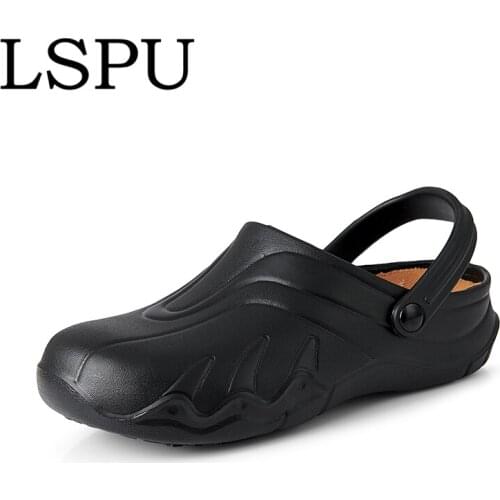 Unisex Chef Shoes Slip On Breathable Waterproof Oil-proof Kitchen Working Shoes Anti-slip Safety Shoes For Restaurant Size 35-44