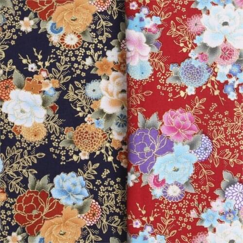 Plant flowers vintage fabric Retro style fabric jacquard cotton fabric for DIY Bag 1 order=50cm*140cm