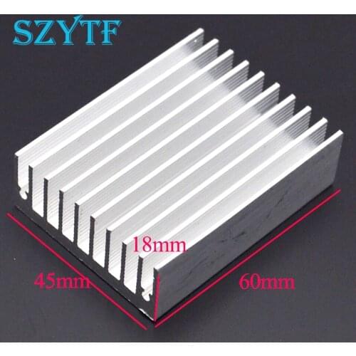 10pcs Heat sink 60 * 45 * 18MM (silver) high-quality radiator