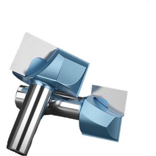 1/2 1/4 Handle Woodworking Tool Milling Knife for Engraving Trimming Machine Slotting Cutter Cleaning Bottom Router Bits