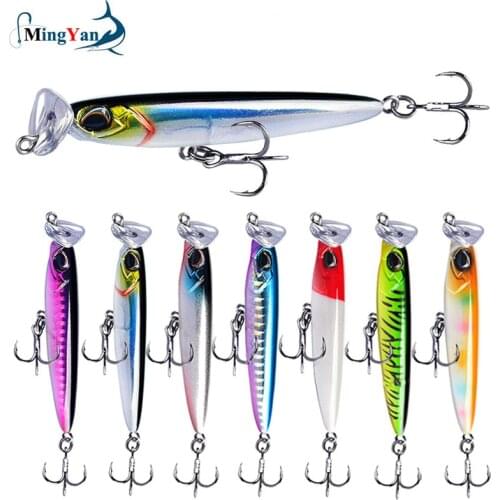 1pcs Long Shot Sinking Minnow Fishing Lure Choking Water Sub Baits 3D Eyes Wobbler 8.5cm/14g Crankbait Lures Fishing Tackle