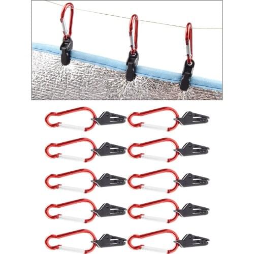 10pcs Tarp Clips, Heavy Duty Tarp Clips Alligator Hanger Tighten Grip Tent Trap Clip for Holding Up Tarp, Canopy, Sun Shade