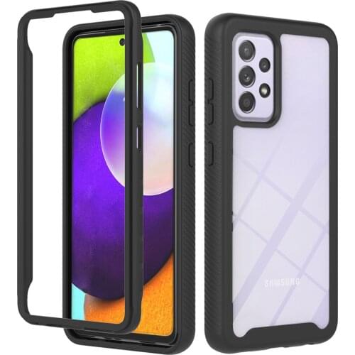 100pcs/lot 360 Full Body Slim Armor Case with Front Frame For Samsung S21 A12 A42 5G A32 4G 5G A52 A72