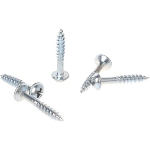 Y1UD 100Pcs M4-25 High Strength Oblique Hole Self-tapping Screws For Pocket Hole Jig