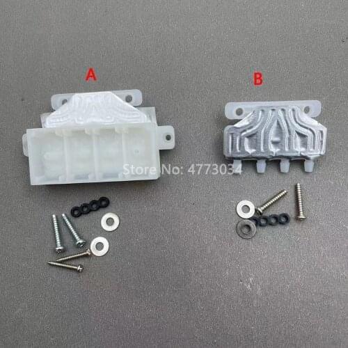 4PCS Ink damper dumper adapter for Epson 5113 printhead connector device 5113 inkjet printer transfer tool head cover manifold