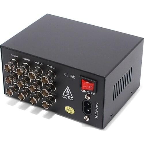 4 in 8 Out BNC Splitter Coaxial High-definition Camera Video Splitter Four to Eight 4 Channels 1 in 2