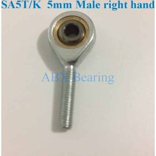 5mm SA5T/K POSA5 SA5 rod end joint bearing metric male right hand thread M5x0.8mm