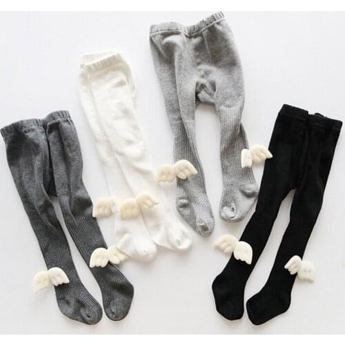 Pudcoco Baby Stockings Toddler Kids Soft Angel Wings Pantyhose Solid Warm Children Girl Fashion Tights