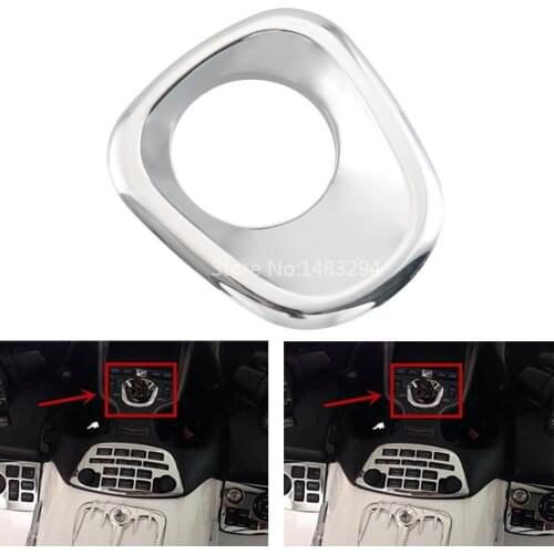 For Honda Goldwing Gl1800 06-11 Motorcycle Fairing Chrome Ignition Key Accent Switch Insert Trim Keyway Decoration Cover Panel