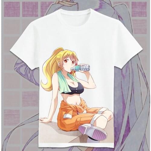 Japanese Anime Plastic Memories Cosplay T Shirt Isla Kinushima Michiru Cartoon Printed Summer T-Shirt Graphic Casual Top Tee
