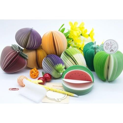 1pcKorea Stationery Kawaii Release Planning Sticky Cute Fruit Memo Child Student Gift Stationery School Office Supplies