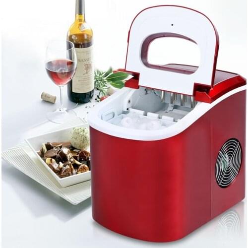 220V Ice Maker Mini Automatic Electric Ice Making Machine 15kg/24h Bullet Round Ice Cube Making Tools Household