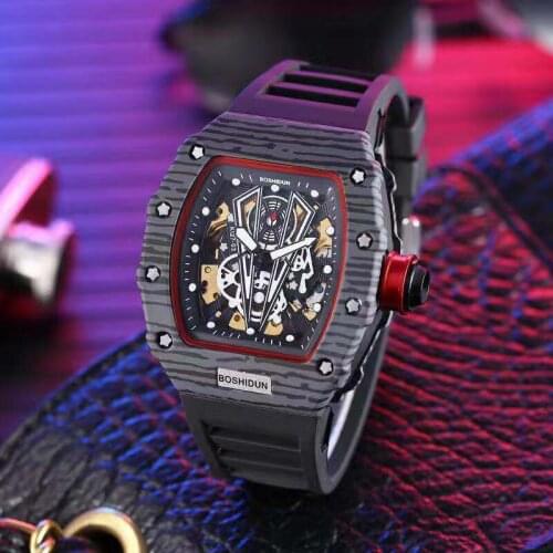 All Automatic mechanical watch Men Top Brand Luxury Wrist Watch mens fashion hollow multifunctional waterproof luminous watch