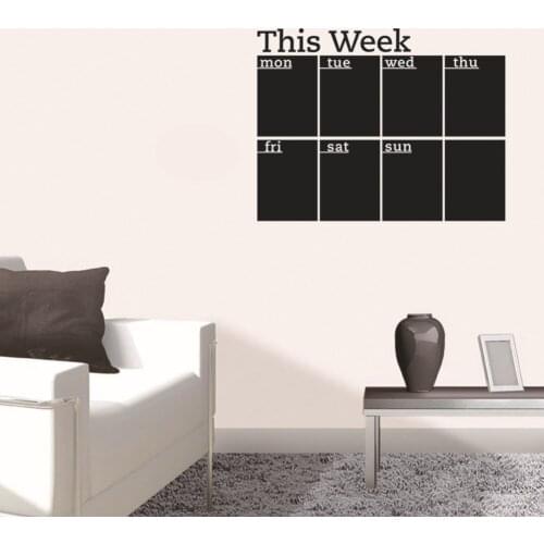New High Quality This Week Office Living Room Classroom Eco-friendly Blackboard PVC Sticker Do a Plan For Students Study1PC