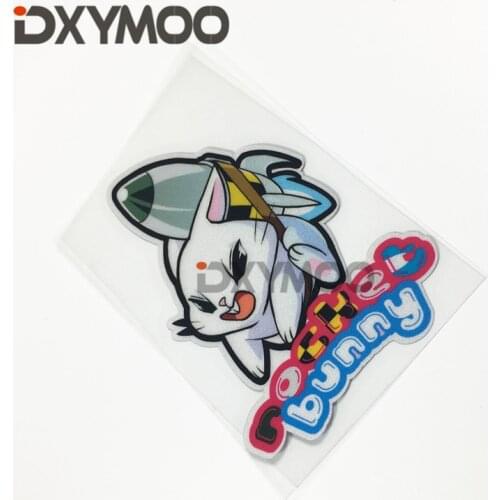 Car Window Whole Body Motorbike Laptop Car Sticker Decals Reflective for AE86 Cute Rabbit Rocket Bunny
