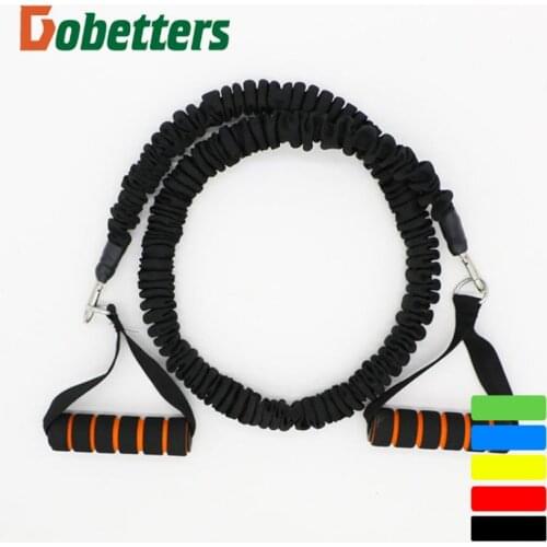 New Professional Fitness One-Word Pull Rope Latex Pull Belt Handle With Elastic Rope Strength Training Elastic Resistance Rope