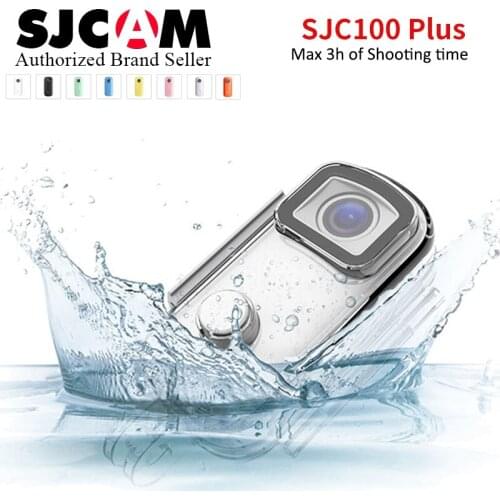 Original SJCAM C100+ Thumb Camera 2.4GHz WiFi 2K 30FPS H.265 12MP NTK96675 With Waterproof Case Action Sport DV Camcorder