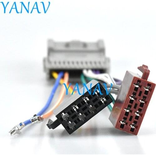 12-042 Wire Harness Adaptor ISO RADIO ADAPTER CABLE FOR-GENERAL MOTORS 1998-2008Car Stereo Radio ISO Standard Connector Adapter