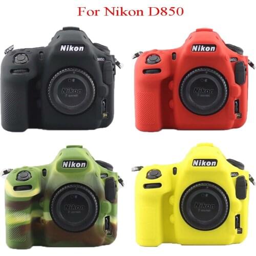 Silicone Armor Skin Case DSLR Camera Body Cover Protector Video Lens Bag For Nikon D850