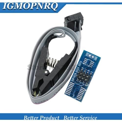 SOIC8 SOP8 DIP8 Format Flash Chip IC Test Clips Socket Adpter BIOS 24 25 93 USB Programmer Programable TL866CS TL866A EZP2010