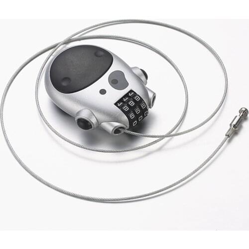 Password Universal Lock Portable Light Retractable Wire Rope Bicycle Padlock Travel Suitcase Anti Theft Motorcycle Helmet Lock