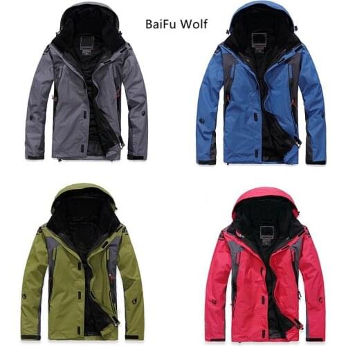 High-quality Man Two Piece Jacket Windbreaker Waterproof Windproof Jacket for Climbing Hiking Outwear Army Military Jaket