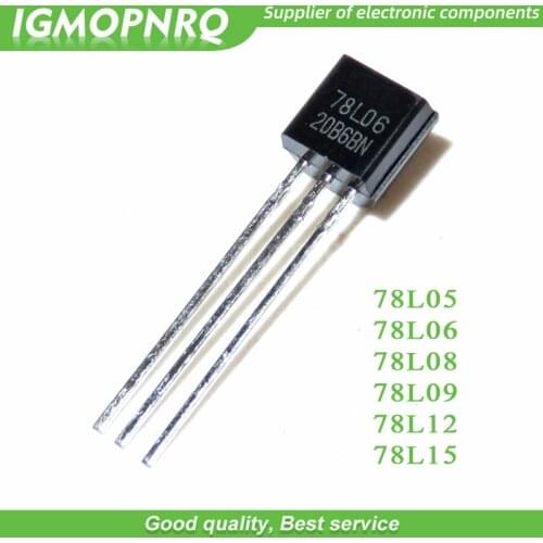 100PCS 78L05 78L06 78L08 78L09 78L12 78L15 TO-92 TO92 Transistor