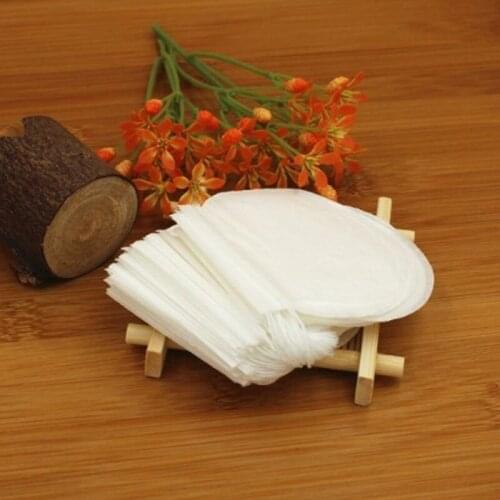 100pcs/lot Empty Round Shape Tea Bag With String Disposable food grade Filter Paper Bags