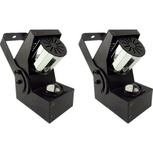 2pcs/lot Factory Price 10W 4in1 RGBW Mini Led Roller Scanner Beam Light DMX512 Laser Stage Lighting DJ Disco Party Effect Lights