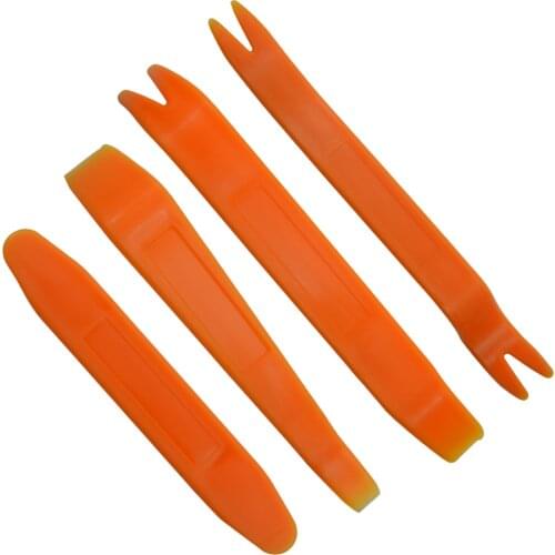 4Pcs Portable Auto Car Radio Panel Door Clip Panel Trim Dash Audio Removal Installer Pry Kit Repair Tool Pry Tool Hand Tools