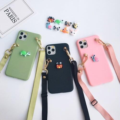 Cute Lanyard Neck Strap TPU Case For Huawei Honor x10 10 9s 9c 9i 9a 8s 8c 8a 8x max 8 7x 6x Lite Play 3 4t Magic2 Cover Lanyard