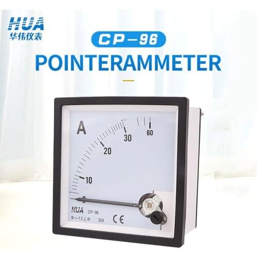 CP-96/SF-96/CZ-96 AC Analog Ammeter 1A2A3A5A10A15A20A30A50A 30/5 50/5 100/5 etc Factory direct selling, complete specations