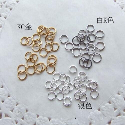D003 DIY jewelry accessories hoops lap connection ring closed ring gold / silver / white K color 25G / bag