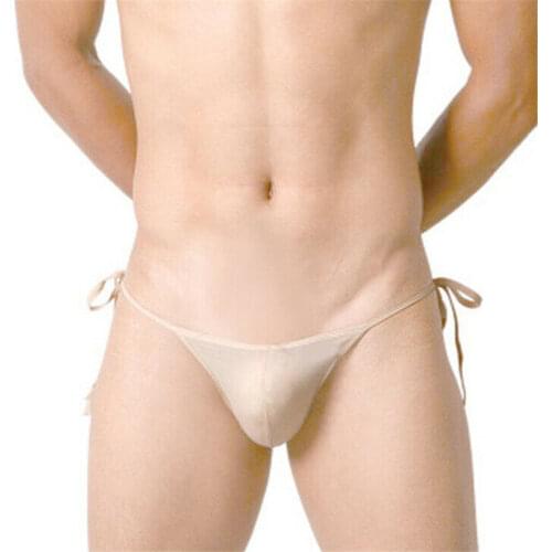 Mens panties sexy underwear men underpants gay micro Thongs tanga Candy colors Transparent String Small triangle simple classic