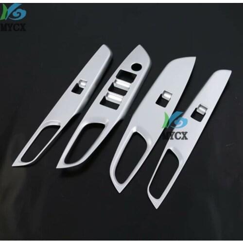 For Toyota Yaris XP150 Car Decoration ABS Chrome/Carbon fiber Matte Door Window Armrest Cover Switch Panel Trim Molding Garnish