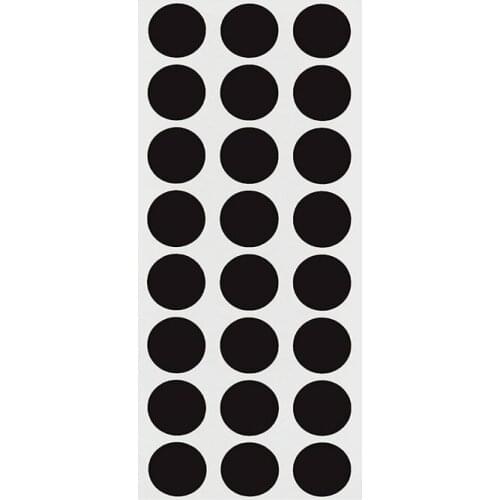 Adhesive Coding Dot Removable Label Stickers Shooting Target Cover-up Patches 1000 pcs Stickers- 3/4 Inch,Black Oil Labels