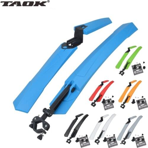 TAOK 26" Bike Bicycle Cycling MTB Front Rear Fender Mudguard Mud Guards Quick Release Set 6 Color