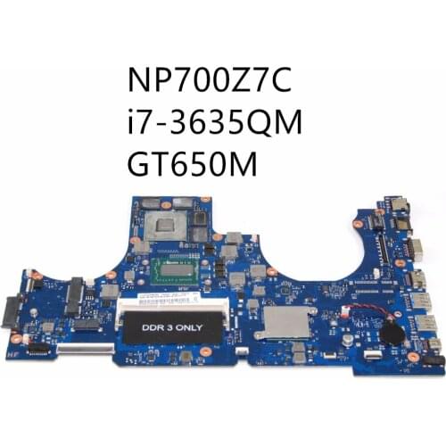 Motherboard BA92-11017A BA92-11017B For Samsung NP700Z7C Laptop Motherboard w i7-3635QM 2.4GHz CPU GT650M GPU DDR3