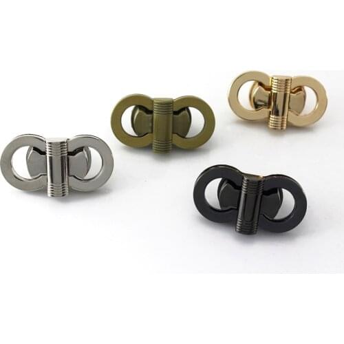 1pcs Metal Bag Turn Lock "8" Shape Twist Lock Clasp for Leather Craft Women Bag Handbag Shoulder Bag Purse Hardware Accessory