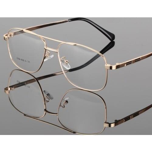 Vintage Retro Square Glasses Frame Men Metal Clear Lens Optical Eyeglasses Women Prescription Myopia Spectacles Frames Eyewear